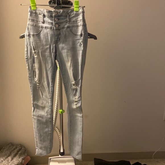 High rise light jeans - Picture 1 of 2
